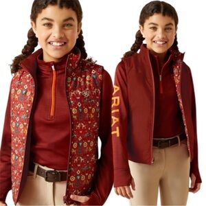 Ariat | Youth Girls Bella Insulated Reversible Vest Horseback Riding Western